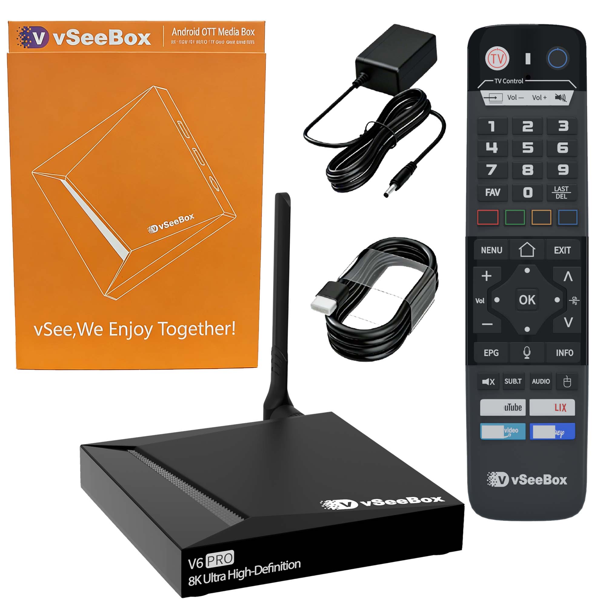 vSeeBox V6 Pro On hand ready to ship