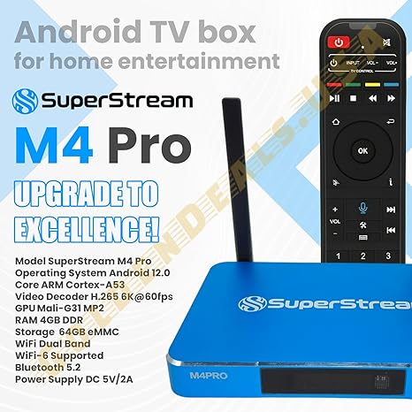 SuperStream Android TV Box, Internet Streaming Box – superstreamdirect