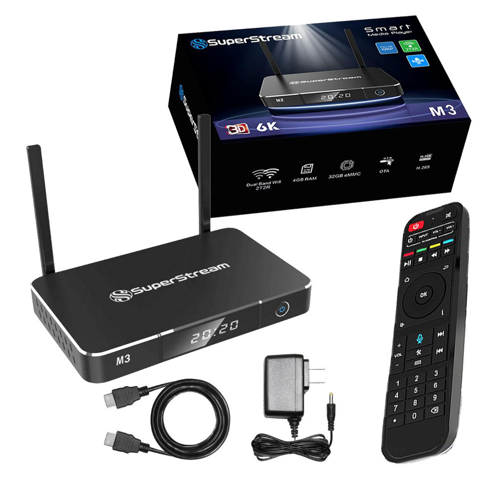 SuperStream M3 Android TV Box, Fully Load 6K with – superstreamdirect